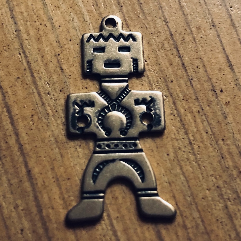 Kachina Vintage Sterling Native American Charm Pendant